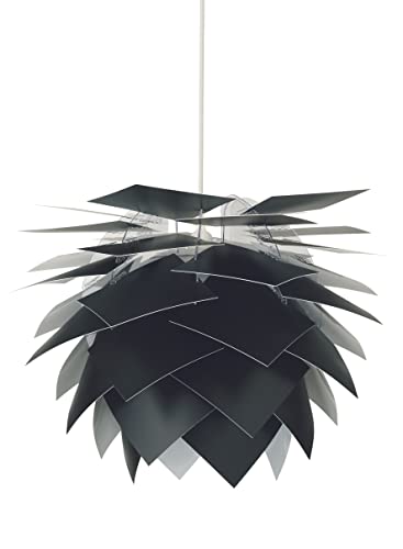 Dyberg Larsen - Illumin - Hängeleuchte - Hergestellt aus schwarzen PP-Komponenten und einem Akrylrahmen - Schwarz - deckenlampe wohnzimmer - E14/40W - Dänisches Design - Modern - Leicht von Dyberg Larsen
