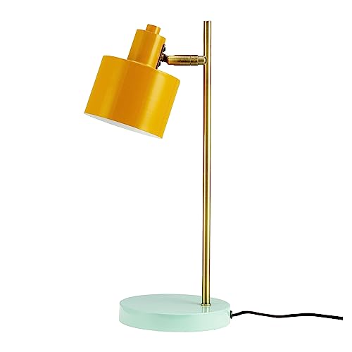 Dyberg Larsen Ocean Tischlampe | Modische Lampe für Nachttisch oder Wohnzimmer | Leichte Tischlampen im Dänischen Design | Moderne Tischleuchte mit Kabel für den Innenbereich | E14/40W von Dyberg Larsen
