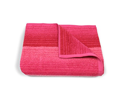 Handtuchserie Colori aus Bio-Baumwolle mit praktischem Kordelaufhänger 545.665, Duschtuch 70 x 140 cm, pink von Dyckhoff