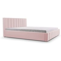 Polsterbett mit Bettkasten boxspring bett 01 - 140x200 - Flamingo (trinity 19) von E-MEUBLES