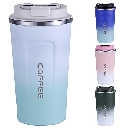 EACHPT Kaffeebecher to go Thermo,510ml Kapazität,BPA-freier,Kaffeebecher mit Deckel Auslaufsicher,Doppelwandiges Isoliertes Vakuum Edelstahl Thermobecher Kaffee to go, für Kaffee/Tee Unterwegs von EACHPT