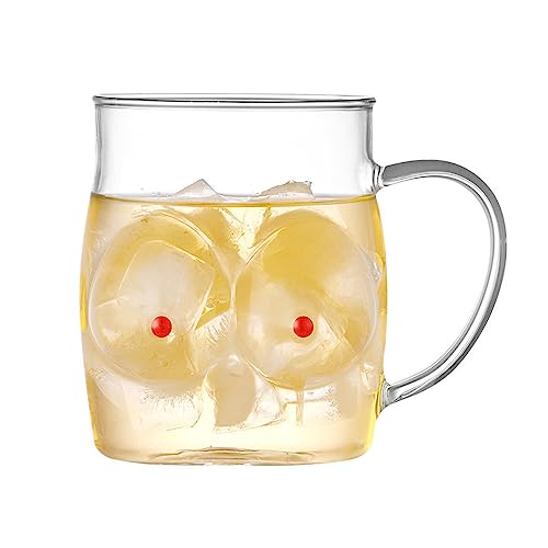 EBbels Bierkrug, 550 Ml Sexy Frauenkörper Bierglas, Lustige Einlagige Gläsertasse, Kaffeetasse, Teetasse, Lustiger Bierkrug Mit Griffen Für Drinnen Und Draußen von EBbels