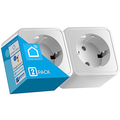 Echos Smart WLAN Steckdose 2er Pack | App-gesteuert | Sprachsteuerung mit Alexa u. Google Home | Smart Home Steckdose | Smarte Steckdose | WIFI Steckdose | Intelligente Steckdose von Echos