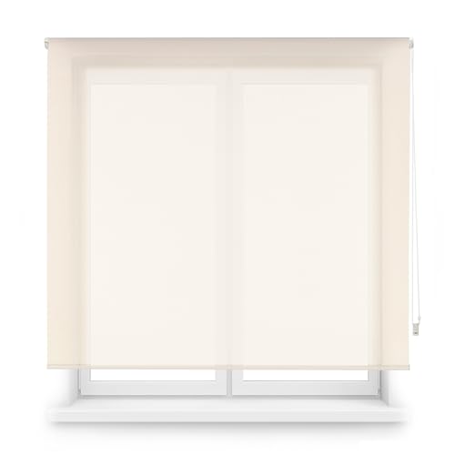 ECOMMERC3 Rollo für Bildschirm, Größe 130 x 180 cm, einfache Installation an Wand oder Decke, Stoffgröße, 127 x 175 cm, Beige von ECOMMERC3