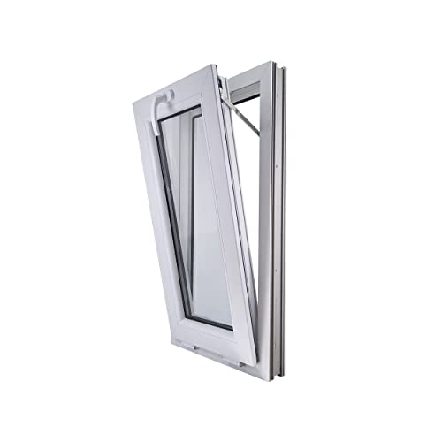 ECOPROF Kipp - Kellerfenster | Kunststoff Fenster | Gartenhaus Fenster | Maße: 50x90 cm (500x900 mm) | Farbe: Weiß | 70mm Profil von ECOPROF.eu