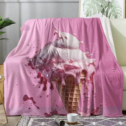 ECOTOS Kuscheldecke Flauschig Mädchen, Decke Wolldecke 150x200 Rosa, Flanell Sofadecke Blanket XL, Fleecedecke Wohndecke Schlafdecke Winter Warm Weich, Deko Decken für Couch Bed von ECOTOS