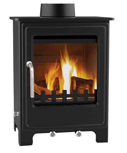 EEK A Kleiner Kaminofen Z04, Externe Zuluft, Holz&Kohle + dauerbrandf. – 4,1 kW von ECOfoxx