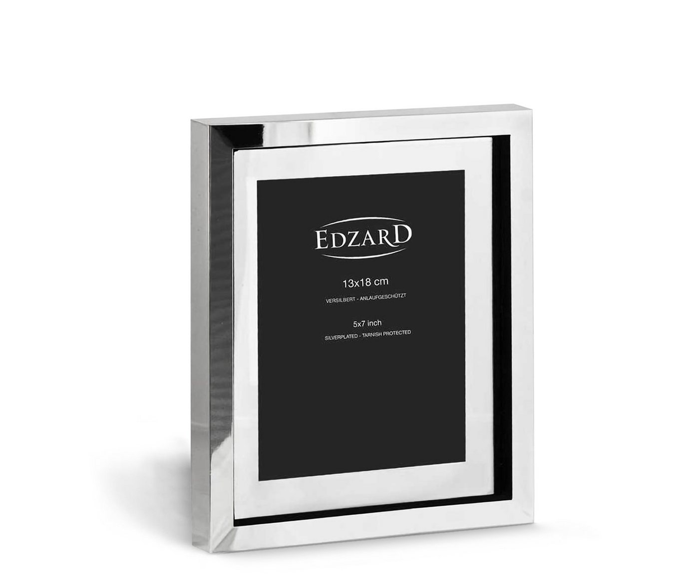 EDZARD Bilderrahmen Caserta, versilbert und anlaufgeschützt, für 13x18 cm Bilder - Fotorahmen von EDZARD