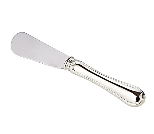 EDZARD Buttermesser Faden (L 15 cm) edel versilbert für Butter, Käse - Messer für Besteck, Schneider auf Brett, Silber Besteck als Frühstücksmesser, Buttermesser, Käsemesser & Küchenmesser von EDZARD