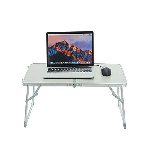 60 x 40 cm Tisch für Laptop, Picknicktisch, Klapptisch, Lesetisch, Couchtisch, Betttisch, Kaffeetisch, Outdoor-Tisch – Weiß von EFAN