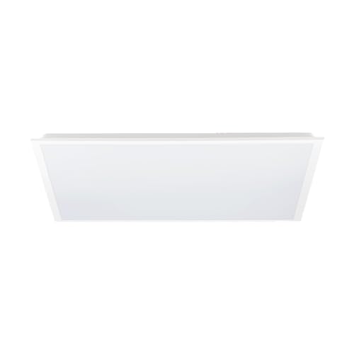 EGLO LED Panel Rabassa, Deckenlampe für Einbau in Rasterdecken, Deckenleuchte für Büro und Küche, Rasterleuchte aus Aluminium und Kunststoff in Weiß, neutralweiß, 62x62 cm von EGLO