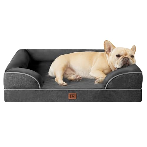 EHEYCIGA Orthopädisches Hundebett Kleine Hunde, Memory Foam Hundekorb Mittelgroße Hunde, Waschbar Hundesofa Wasserdicht rutschfest, Hundecouch mit Hohem Rand von EHEYCIGA