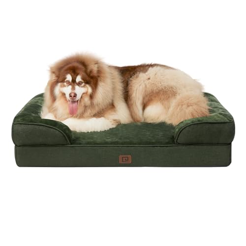 EHEYCIGA Orthopädisches Hundebett Grosse Hunde, Memory Foam Hundekorb XXL, Waschbar Hundesofa Wasserdicht rutschfest, Hundecouch mit Hohem Rand von EHEYCIGA