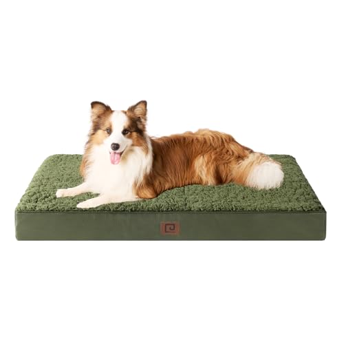 EHEYCIGA Orthopädisches Hundebett Grosse Hunde XL, Hundekissen Waschbar Flauschig, Hundematte Hundematratze mit Abnehmbarem Deckel für Kiste von EHEYCIGA