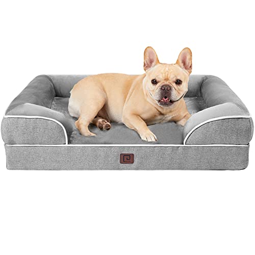 EHEYCIGA Orthopädisches Hundebett Kleine Hunde, Memory Foam Hundekorb Mittelgroße Hunde, Waschbar Hundesofa Wasserdicht rutschfest, Hundecouch mit Hohem Rand von EHEYCIGA