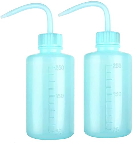 EHOTER Waschflasche Laborflasche Spritzflasche Versciedene Multifunktionen Squeeze Wash Bottle Tattoo Waschflasche Waschen Flasche Kunststoff als Praktische Werkzueg (Blau) von EHOTER