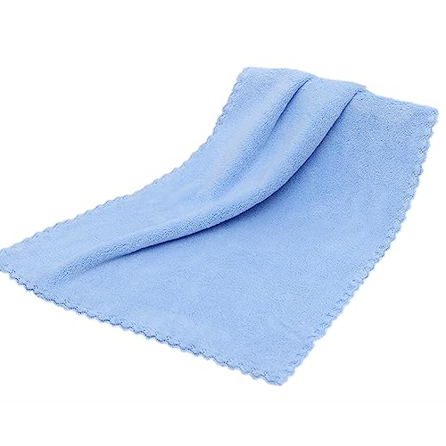 EKSEDTS hochdichten Korallenvlies saugfähige Haushalts Gesichtstüche 35 x 75CM Frottier Badetuch aus Handtuch Duschtuch Ultra Soft, Polyester, blau von EKSEDTS