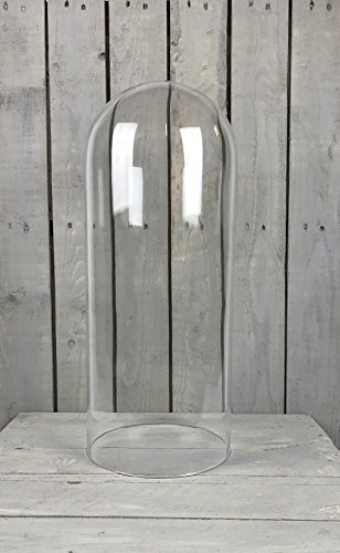 EMH Mundgeblasene Glasglocke, rund, handgefertigt, 60 x 25 cm von EMH