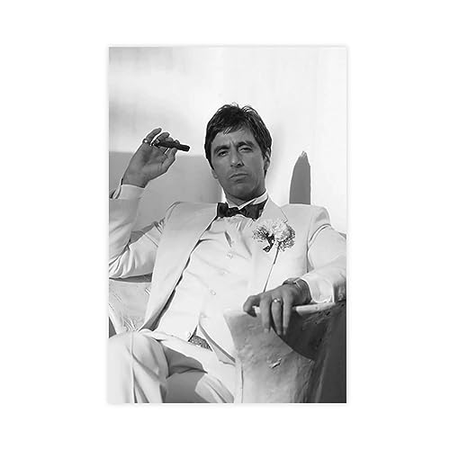 EMIGOS Al Pacino Scarface Tony Montana-Film-Poster, Wandkunst, Dekordruck, Bild Gemälde für Wohnzimmer, Schlafzimmer, Dekoration, ungerahmt, 60 x 90 cm von EMIGOS