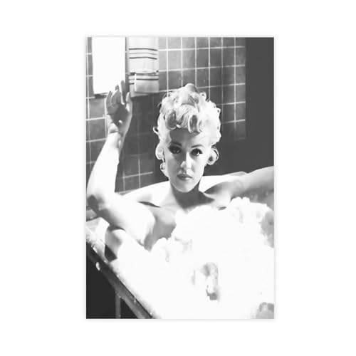 EMIGOS Leinwand-Poster mit Marilyn Monroe in der Badewanne, Schlafzimmer, Dekoration, Sport, Landschaft, Büro, Raumdekoration, Geschenk, ungerahmt, 50 x 75 cm von EMIGOS