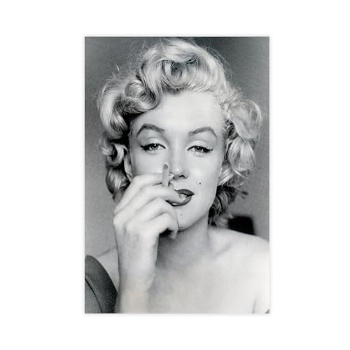 EMIGOS Marilyn Monroe Poster auf Leinwand, Schlafzimmer, Dekoration, Sport, Landschaft, Büro, Raumdekoration, Geschenk, ungerahmt, 30 x 45 cm von EMIGOS
