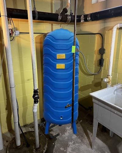 Ausdehnungsgefäß Heizung PE -Druckständer Well Wassertank mit Kugelventil -Kit, Warmwasserbereiter Umgekehrte Osmose -Blasenmaschine, 10 20 30 40 50 60 80 90 100 130 GAL (Size : 60x160cm(500L/132gal) von ENHEN
