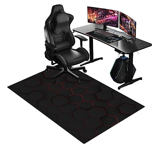 ENHS Bodenschutzmatte | Bürostuhl Unterlage | Gaming Bürostuhl Stuhlmatten | Bürostuhlunterlage rutschfestes Kratzfest Stuhl unterlage | Chair Mat | Bodenschutzmatte Gaming | 140 x 160 cm von ENHS