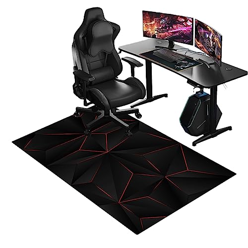 ENHS Bodenschutzmatte | Bürostuhl Unterlage | Gaming Bürostuhl Stuhlmatten | Bürostuhlunterlage rutschfestes Kratzfest Stuhl unterlage | Chair Mat | Bodenschutzmatte Gaming | 80 x 120 cm von ENHS