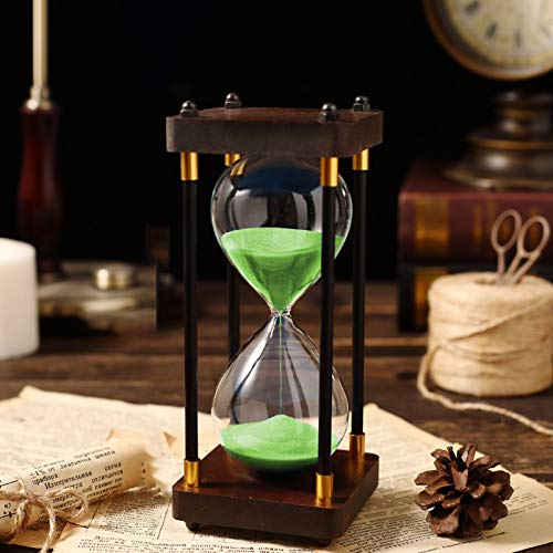 Timer,Sanduhr 30 Minuten Edle Sanduhr 30 Minuten Chronometrie Dekorative Sanduhr Kinderzahnbürste Timer Kreative Sand Glas Sanduhr Minuten Timer Clock Home Office Dekor Geschenk von ENHS