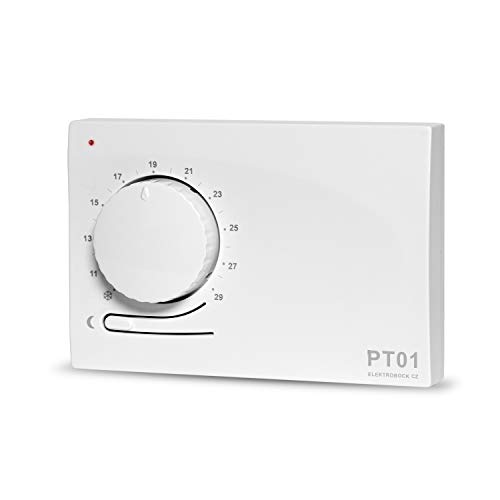 EOB Raumthermostat mit automatischer Nachtabsenkung, PT01 Weiß von EOB