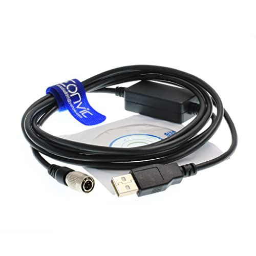 EONVIC USB auf Hirose 6-poliger Stecker Schnittstellenübertragungskabel für TOP-CON/SOKKIA Totalstationen von EONVIC