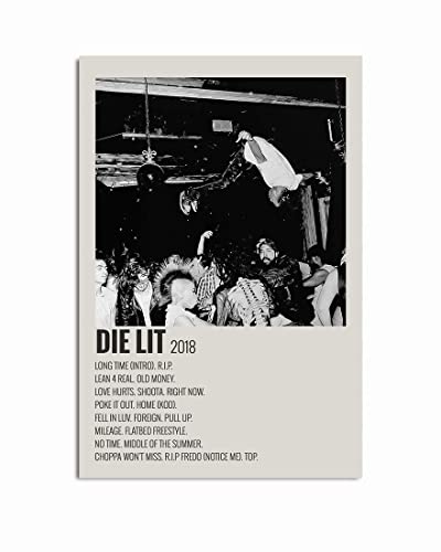 Playboi Carti Album Poster mit Aufschrift "Die Lit Rap", 40,6 x 60,9 cm von ERDONE