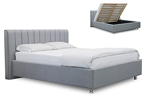 ES Design 08 Polsterbett Antony mit 5 Jahren Garantie, EIN hochwertiges Bett, Lattenrost und Stauraum (100 x 200 cm) von ES Design 08