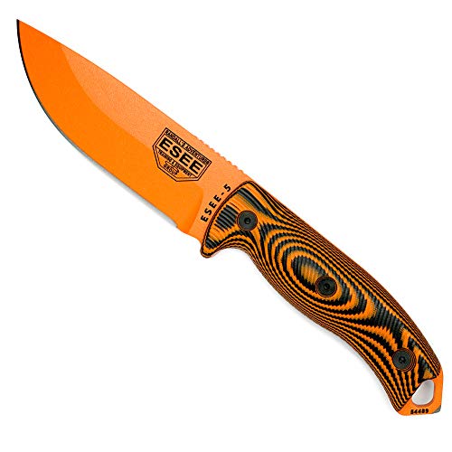 ESEE Model 5 Fixed Blade Orange/schwarz, ES5POR006 von ESEE