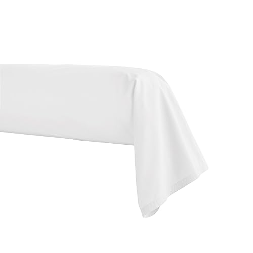 Bezug für Nackenrolle aus Baumwollperkal, Weiß, 43 x 190 cm, Essix von ESSIX