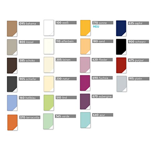 Estella Zwirn-Jersey Topper Spannbetttuch Spannbettlaken für Topper von 7-10 cm in allen Größen und verschiedenen Farben GRATIS 1x SCHAL GRATIS (90x200 cm bis 100x200 cm, sand (180)) von ESTELLA