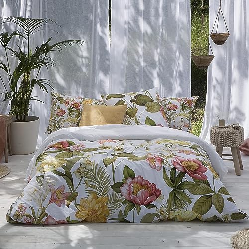 ETHERE MAISON Pandora Bettbezug für Betten mit 120 cm – 200 x 200 cm, Baumwolle, Fadenzahl 200, Verschluss mit Druckknöpfen. von ETHERE MAISON
