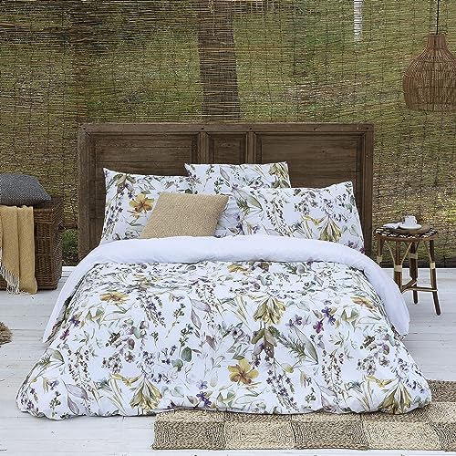 ETHERE MAISON Bettbezug Kasala, für Betten mit 180 cm – 260 x 240 cm, Baumwolle, Fadenzahl 200, Verschluss mit Druckknöpfen. von ETHERE MAISON