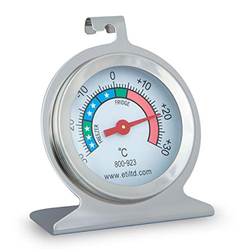 ETI Ltd Edelstahl Kühlschrank/Freezer Thermometer, ideal für Zuhause, Restaurants, Bars, Cafés von ETI