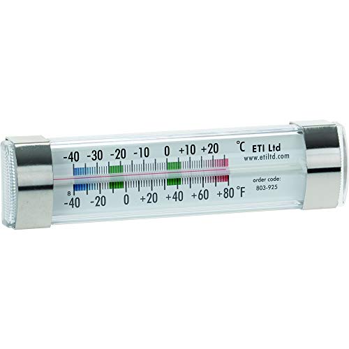 Kühlschrank- und Gefrierschrank-Thermometer, transparent, ABS-Material von ETI