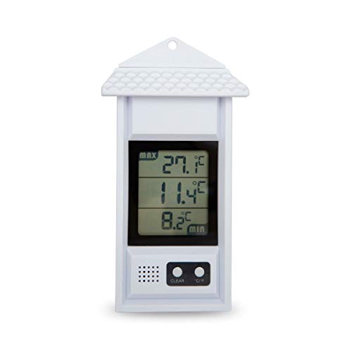 neue weiße Vorlaufmaximal Minimum-Thermometer von ETI