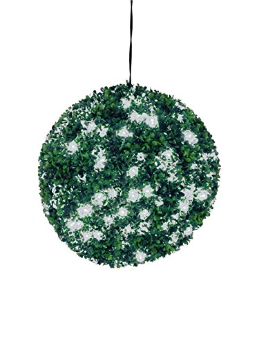 Europalms 82606951 Boxwood Ball with White LEDs, 40 cm, Weiß, Einheitsgröße von Europalms
