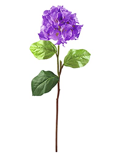 EUROPALMS Hortensienzweig, künstlich, Lavendel, 76cm | Blütenzweig für Blumensträuße oder Farbakzent in Arrangements von EUROPALMS