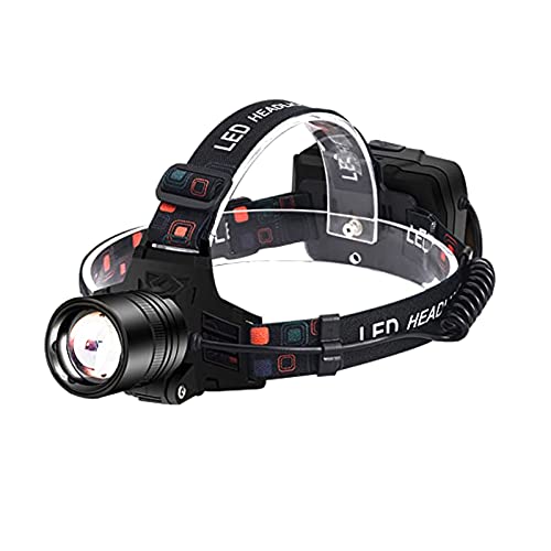 LED Stirnlampe | Kopflampe mit aufladbarem Akkumulator | Stirnleuchte mit 2 Lichtstufen | leichtgewichtige und leistungsstarke Beleuchtung | EUROXANTY Sportbedarf von EUROXANTY