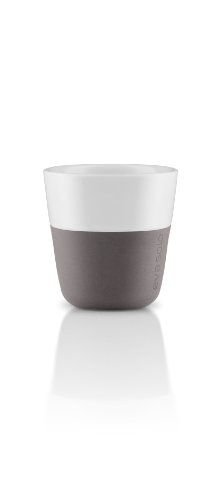 Eva Solo 5706631052375 501020 Espresso-Becher, 2-teilig, Silikonschale, 80 ml, Porzellan, 80 milliliters, Elephant Grau von EVA SOLO