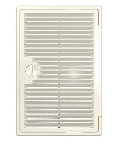 300 x 400 mm inspection door with ventilation grille, inspection flap, inspection door, access door, ventilation grille, exhaust air vent (300 x 400 mm, white). von EVECS