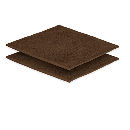 EXKLUSIV HEIMTEXTIL 2X Seiftuch 30 x30 cm Schokobraun 500 g von EXKLUSIV HEIMTEXTIL