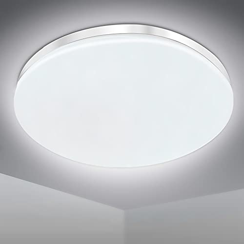 EXTRASTAR Led Deckenlampe 24W,Moderne 6500K Kaltweiß Deckenbeleuchtung Ultra Slim Runden,Deckenleuchte ist geeignet für Wohnzimmer, Küche, Bad usw. von EXTRASTAR