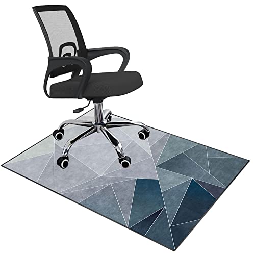 EYZO Bürostuhl Unterlage 80 × 120 cm | Bodenschutzmatte Gaming Teppich | Schreibtischstuhl unterlage für Harte Böden | Bodenschutzmatte Bürostuhl | rutschfeste Schutzmatte Bürostuhl von EYZO
