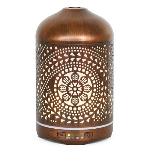 Earnest Living Essential Oil Diffuser Metal Diffuser 250 ml Timers Night Lights and Auto Off Function Home Office Humidifier Aromatherapy Diffusers for Essential Oils von Earnest Living